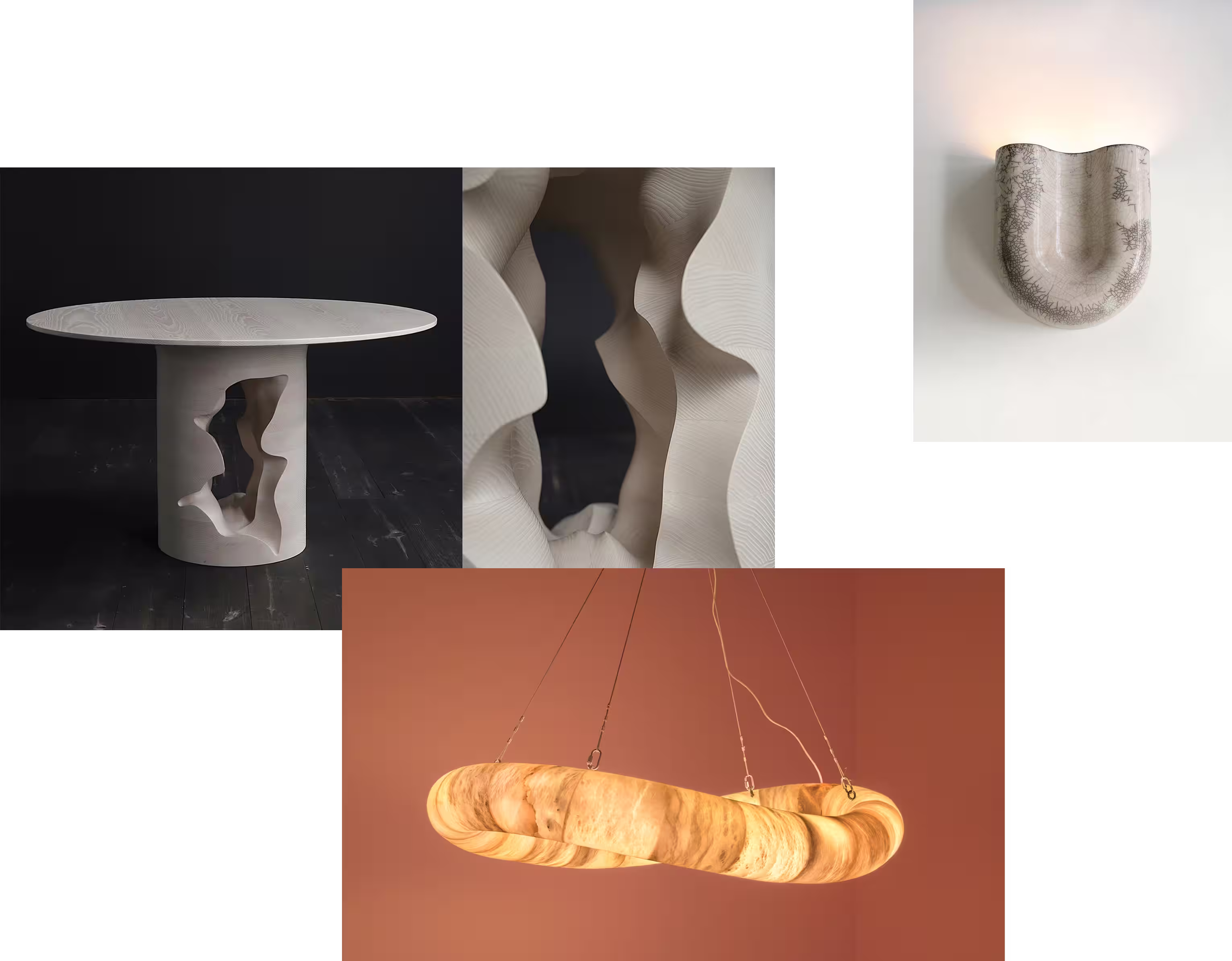 Custom furniture, lighting and sculptural pieces